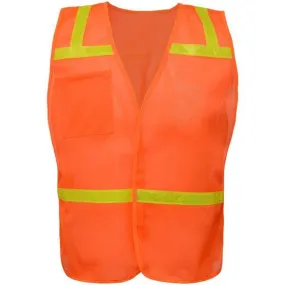 GSS Economy Enhanced Visibility Identification Safety Vest 3122 ORANGE