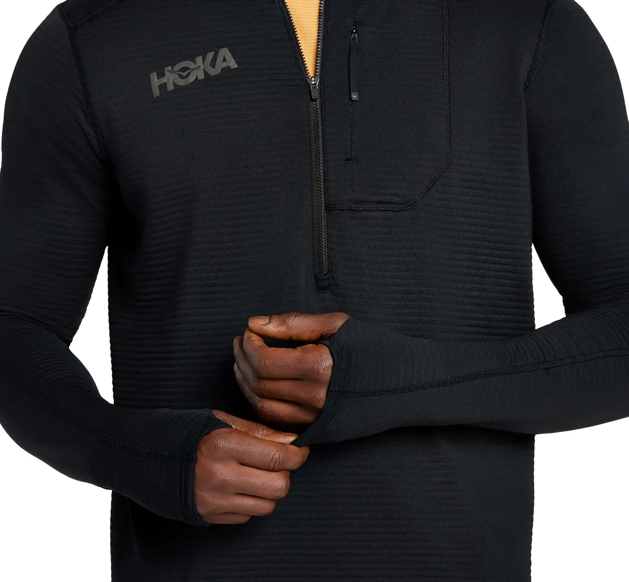 Hoka Men's 1/2 Zip Black | Buy Hoka Men's 1/2 Zip Black here | Outnorth