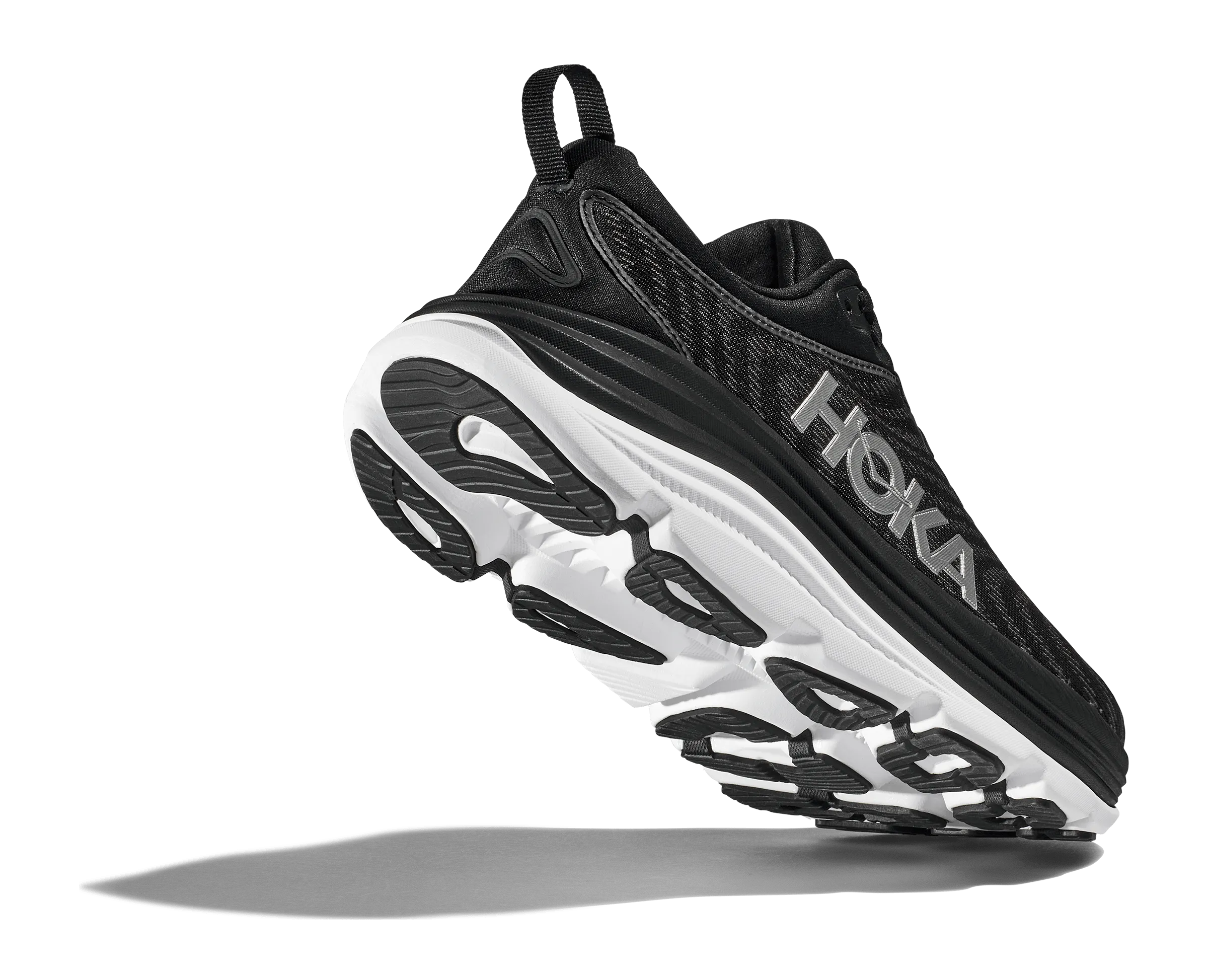 HOKA ONE ONE GAVIOTA 5 - WIDE - BLACK & WHITE - 1134270BWHT