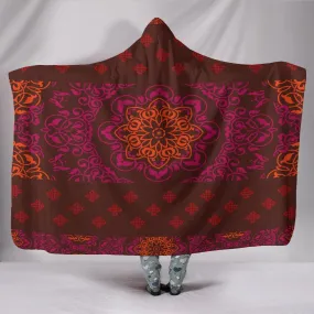 Indian Mandala Hooded Blanket