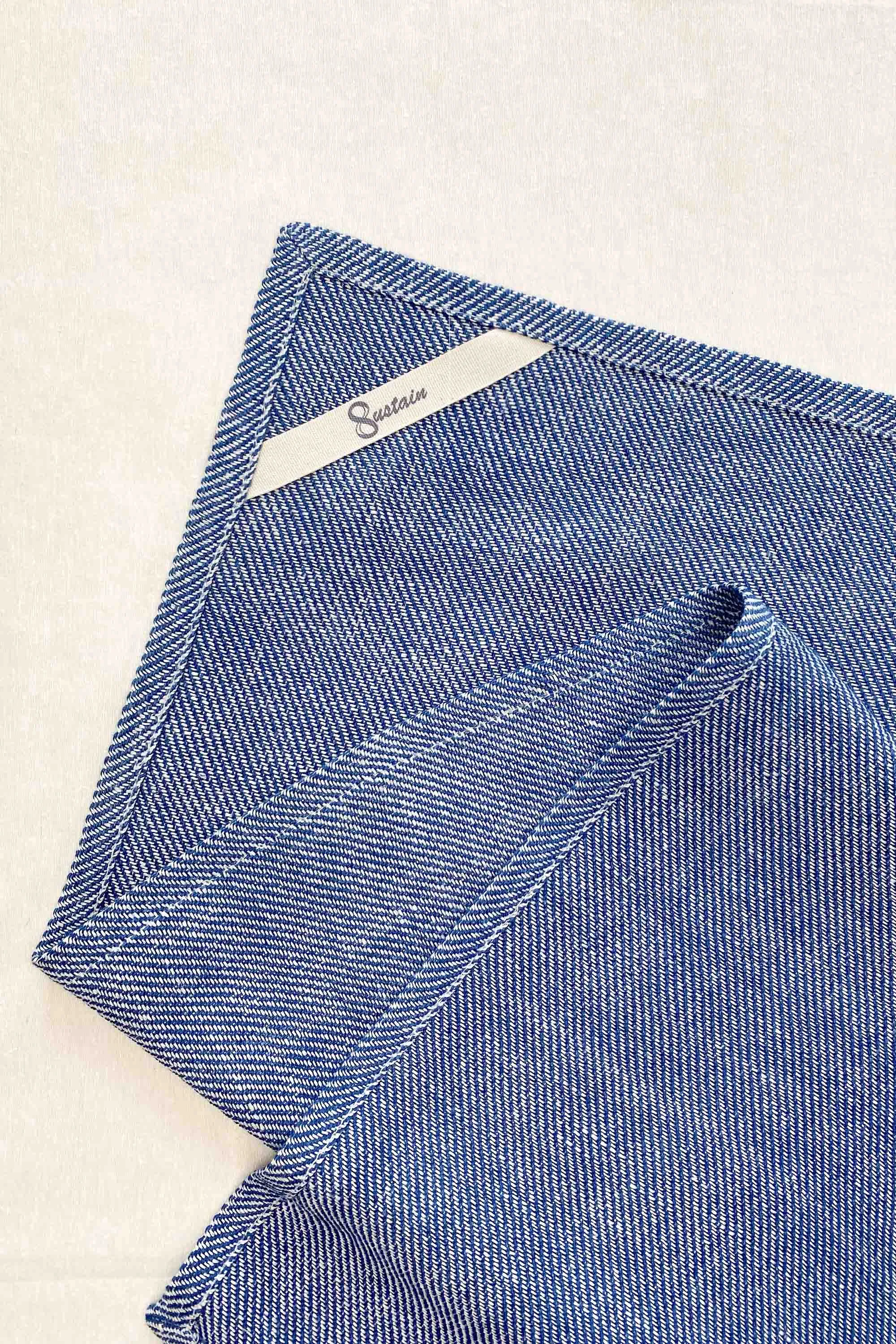 Indigo Organic Cotton/Linen Tea Towels