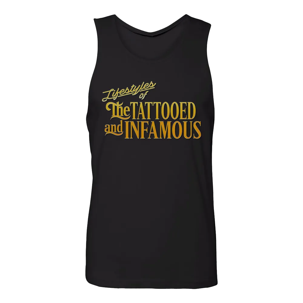 InkAddict Tattooed & Infamous Men's Tank Top