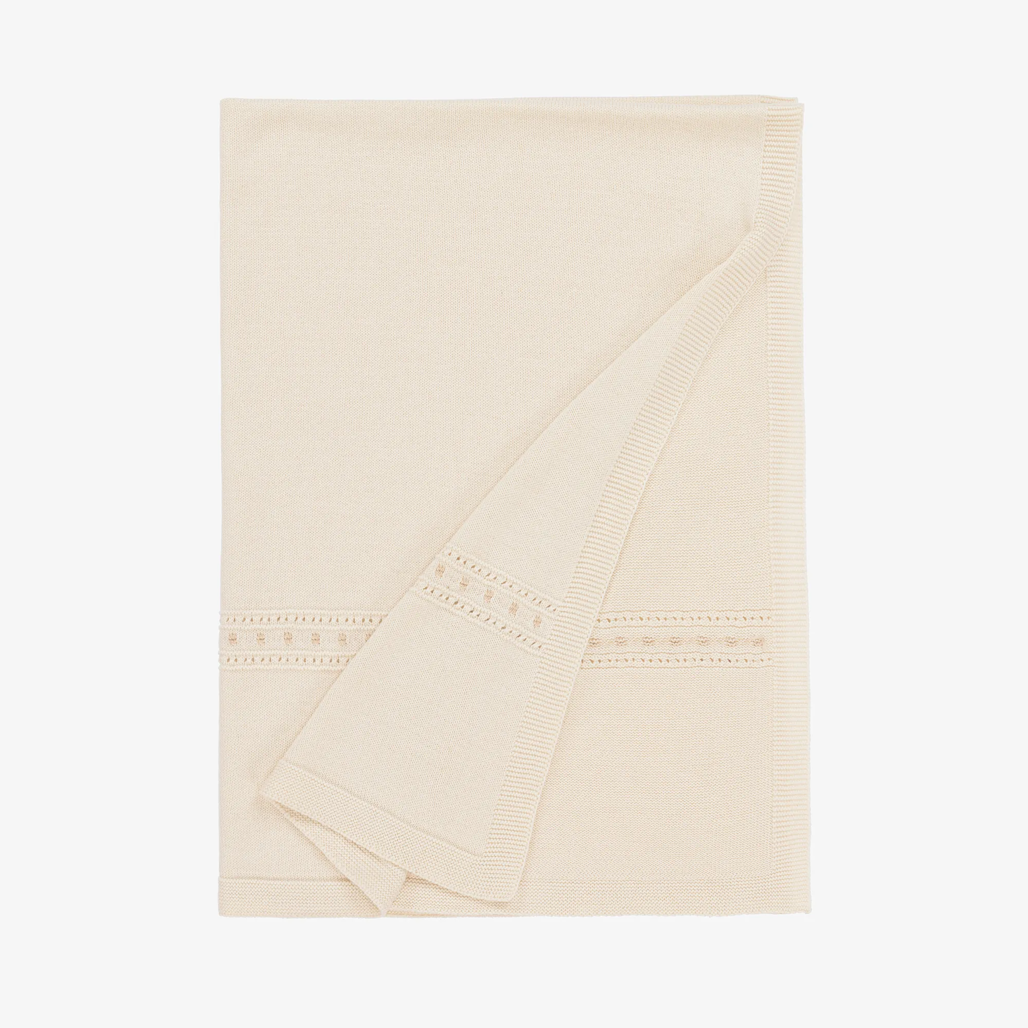 Ivory Organic Cotton Blanket (100cm)