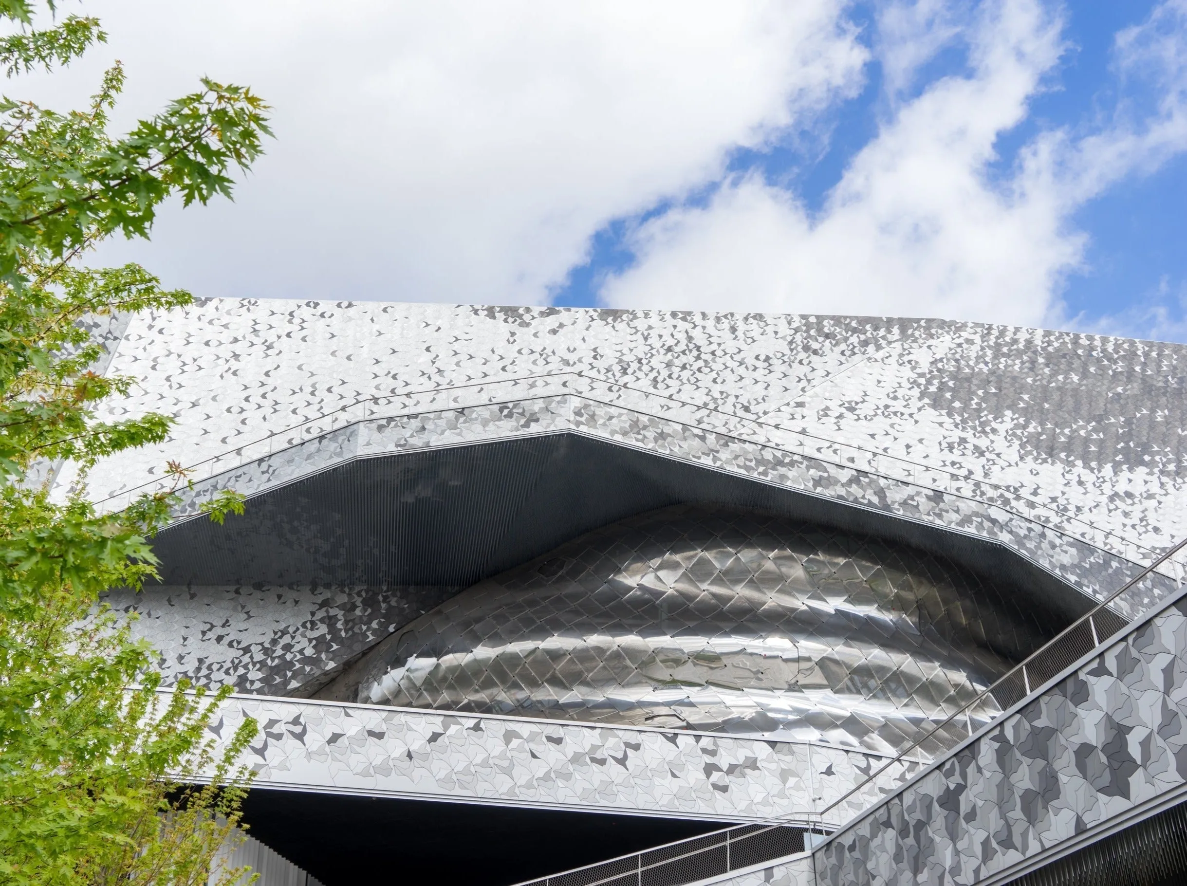 Jessica Murray Designs Leather Tote in Philharmonie de Paris by Jessica Murray