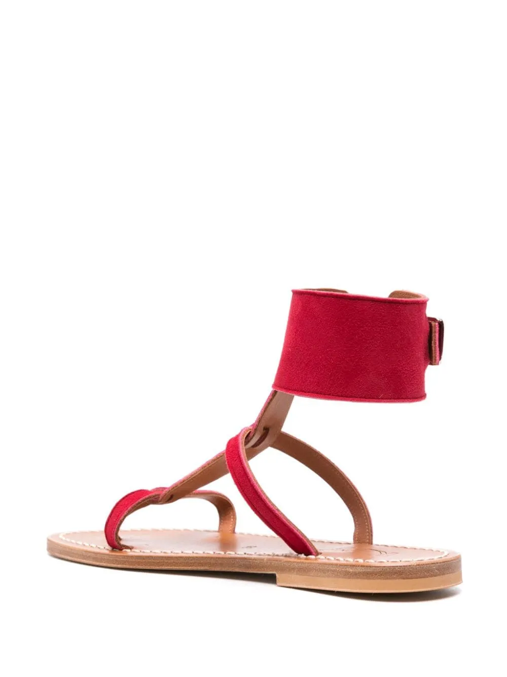 K Jacques St Tropez    K Jacques St Tropez Caravelle Leather Flat Sandals