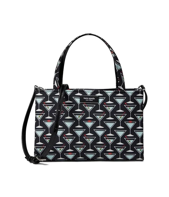 Kate Spade New York Sam Icon Martini Printed Fabric Small Tote