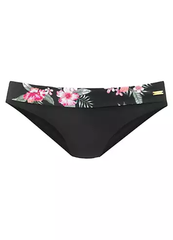 LASCANA Floral Waistband Bikini Bottoms | Kaleidoscope