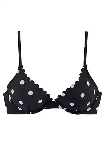 LASCANA Polka Dot Underwired Bikini Top | Grattan