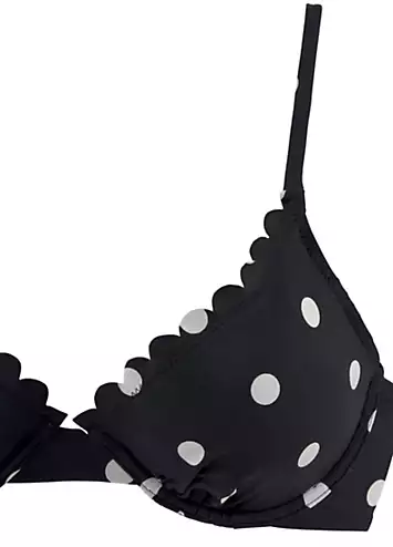 LASCANA Polka Dot Underwired Bikini Top | Grattan