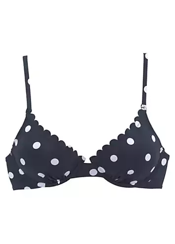 LASCANA Polka Dot Underwired Bikini Top | Grattan