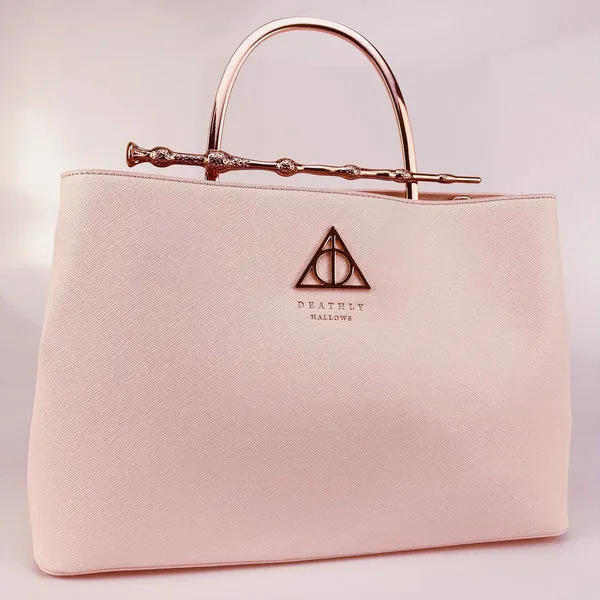 Loungefly x Harry Potter Pink Saffiano Elder Wand Crossbody Handbag