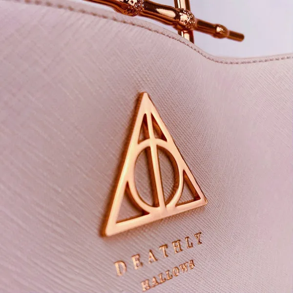 Loungefly x Harry Potter Pink Saffiano Elder Wand Crossbody Handbag