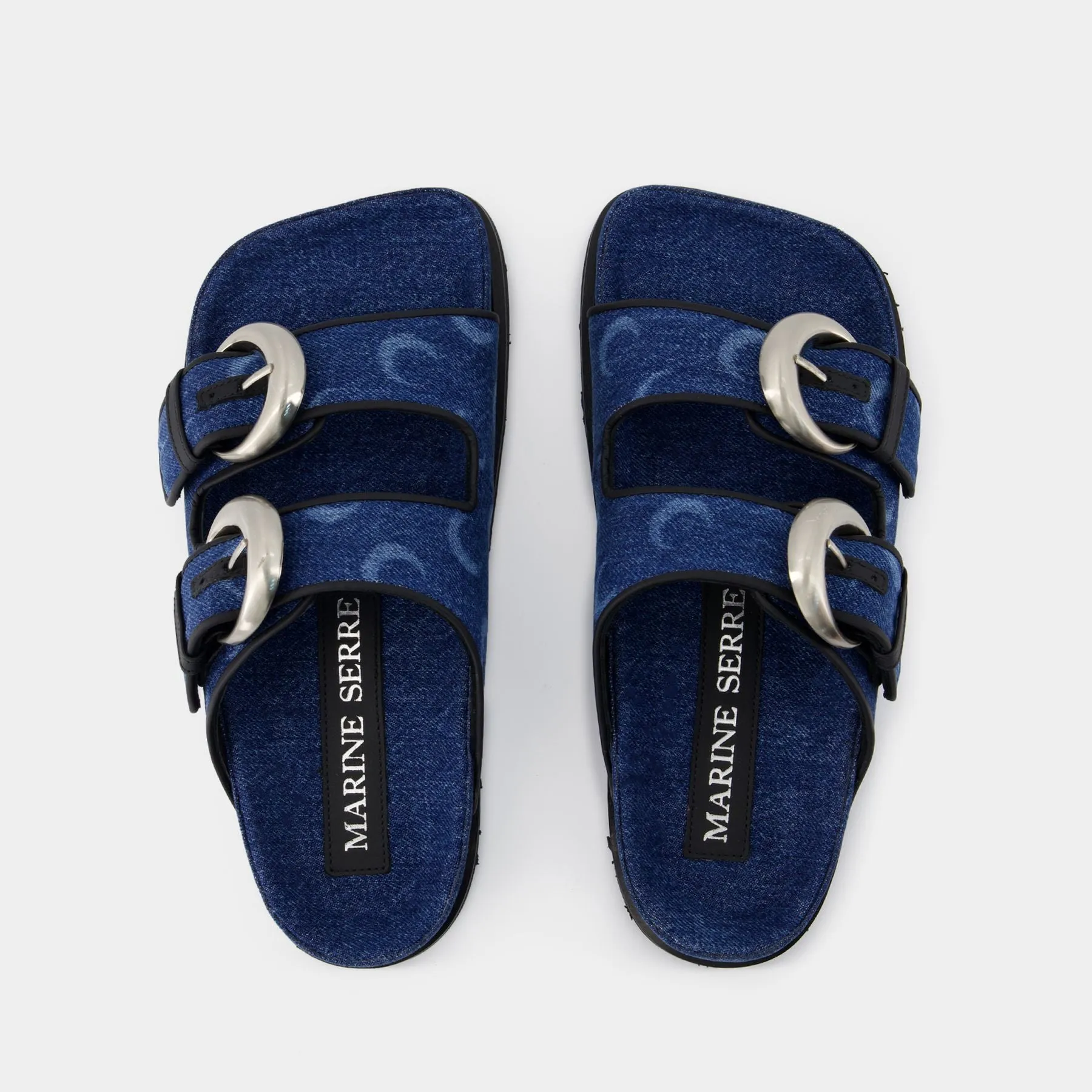 Marine Serre  Deadstock Ms Ground Sandals - Marine Serre - Rubber - Blue Laser