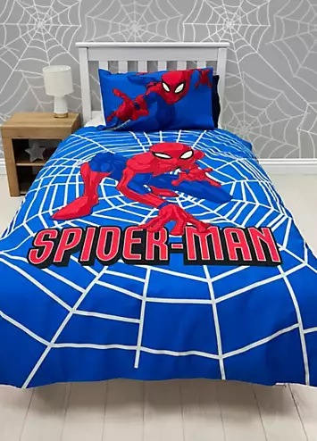 Marvel Spiderman Crimefighter Reversible Single Duvet Cover Set | Kaleidoscope