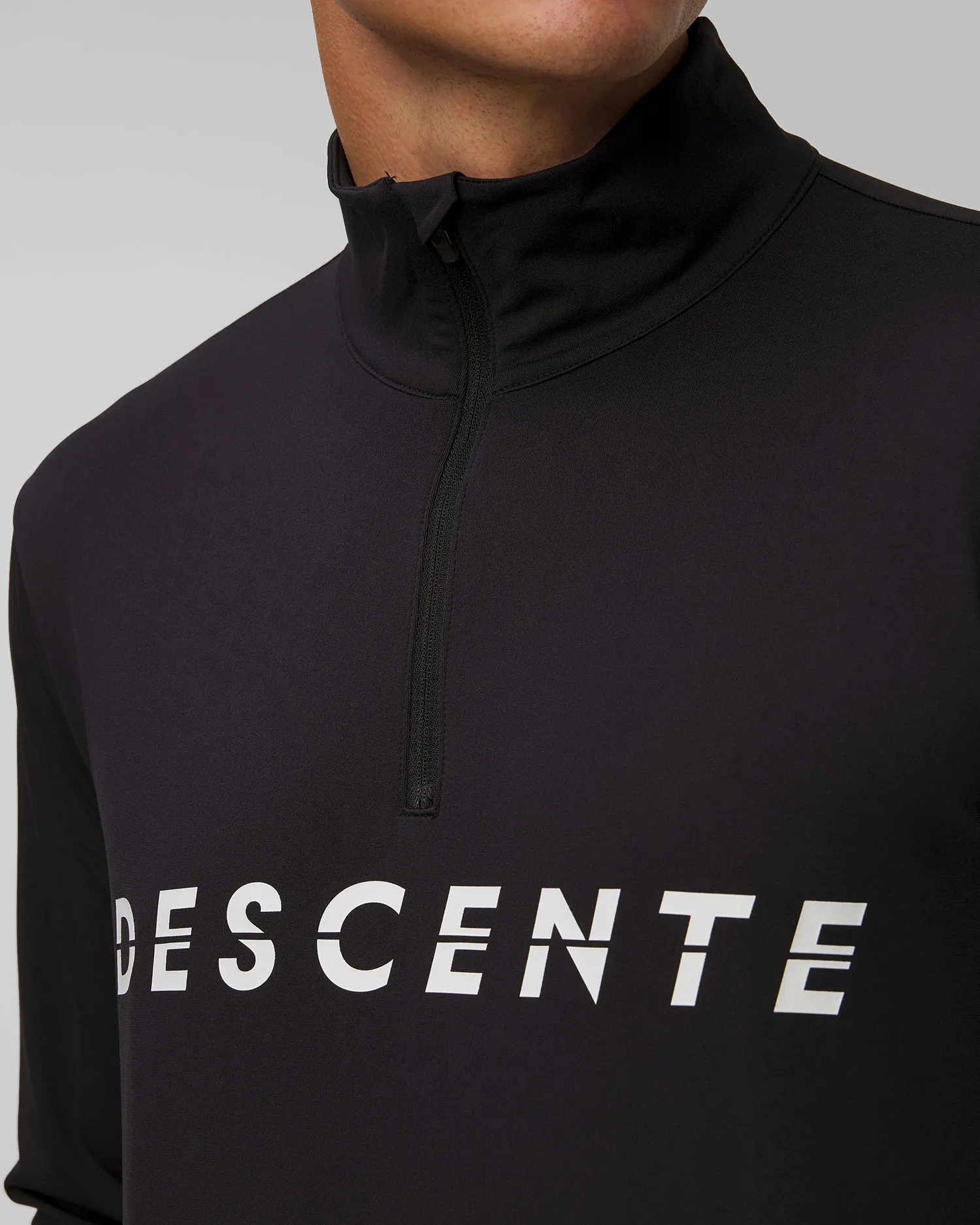 Men's ski turtleneck Descente Chest Logo DWMYGB20-blk