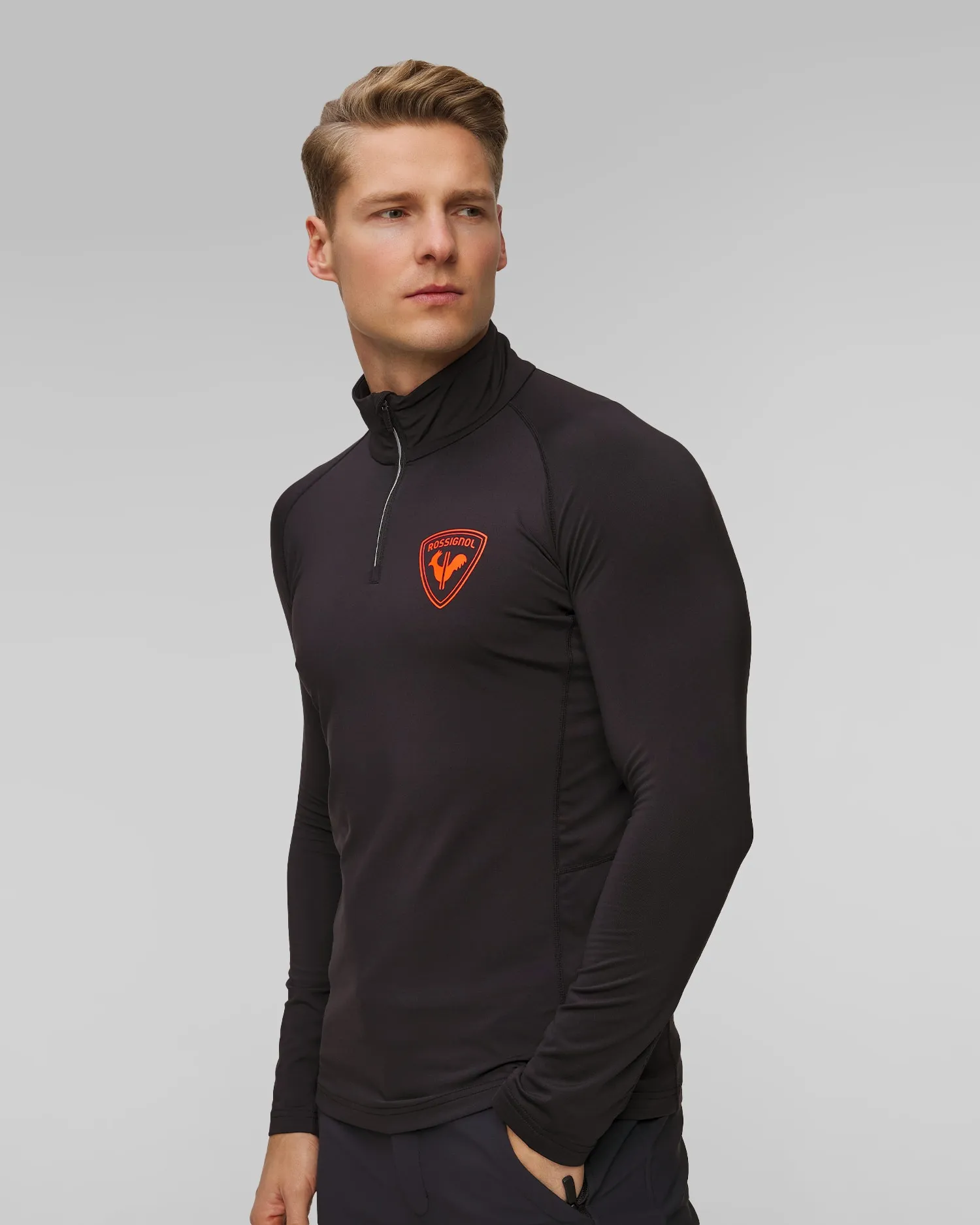 Men's zip up turtleneck Rossignol New Hero Classique 1/2   RLNML14-200