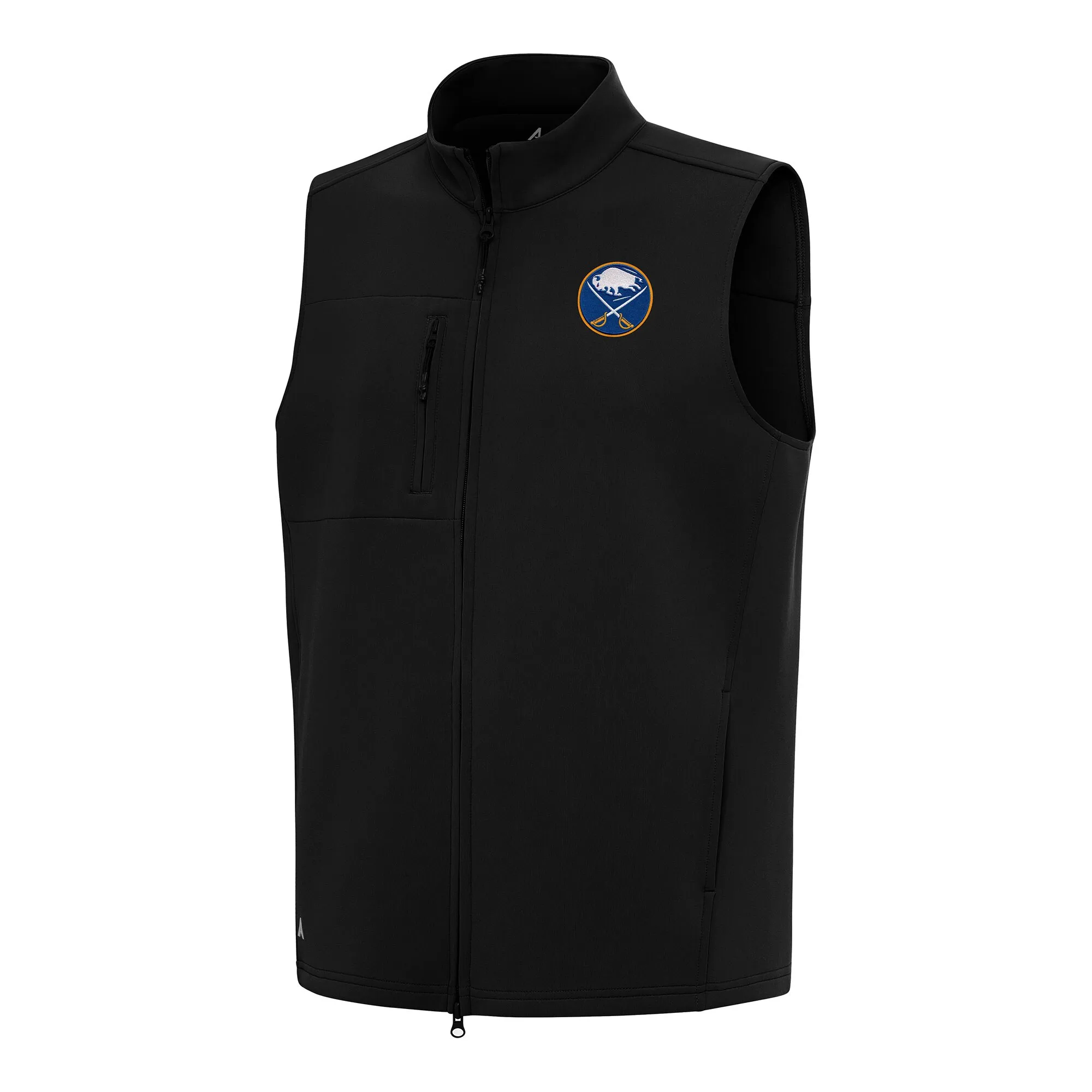 Men's Buffalo Sabres Antigua Black Demand Full-Zip Vest