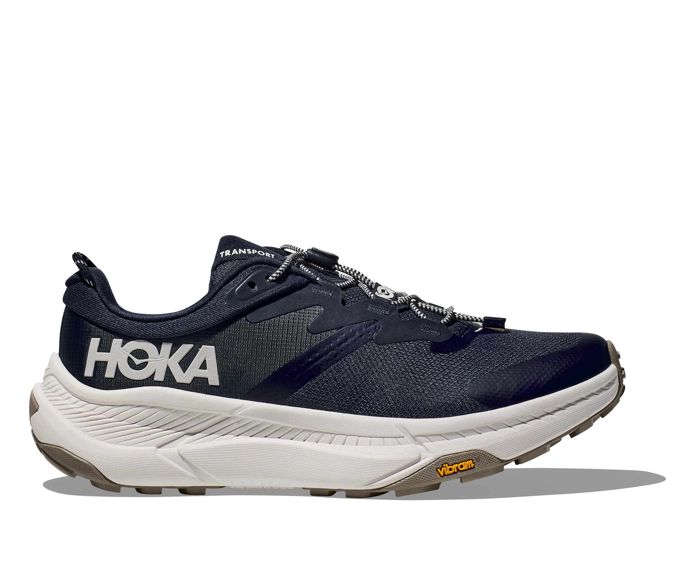 Men's Hoka Transport Color: Varsity Navy/ White (WIDE WIDTH)