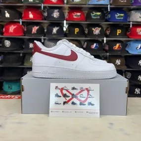 Mens Nike Air Force 1 '07 "White Team Red"