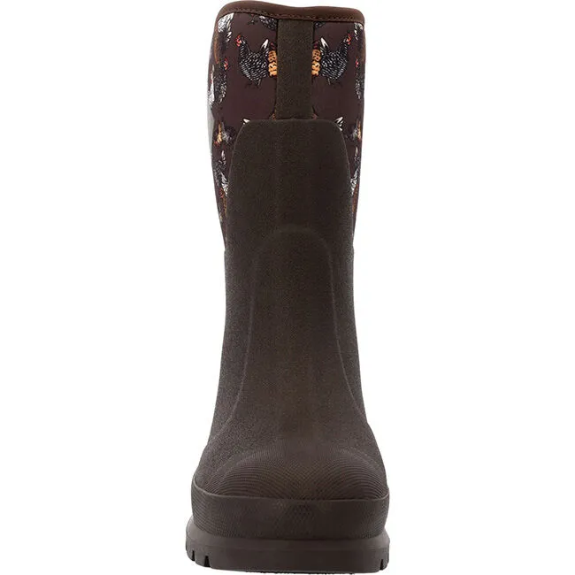 Muck Boot Company Women's Chore Mid Boot - Brown/Chickens