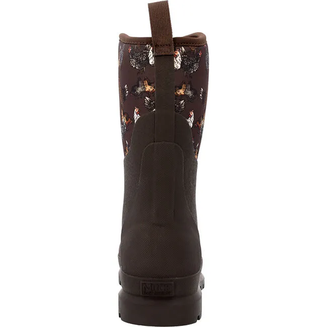 Muck Boot Company Women's Chore Mid Boot - Brown/Chickens