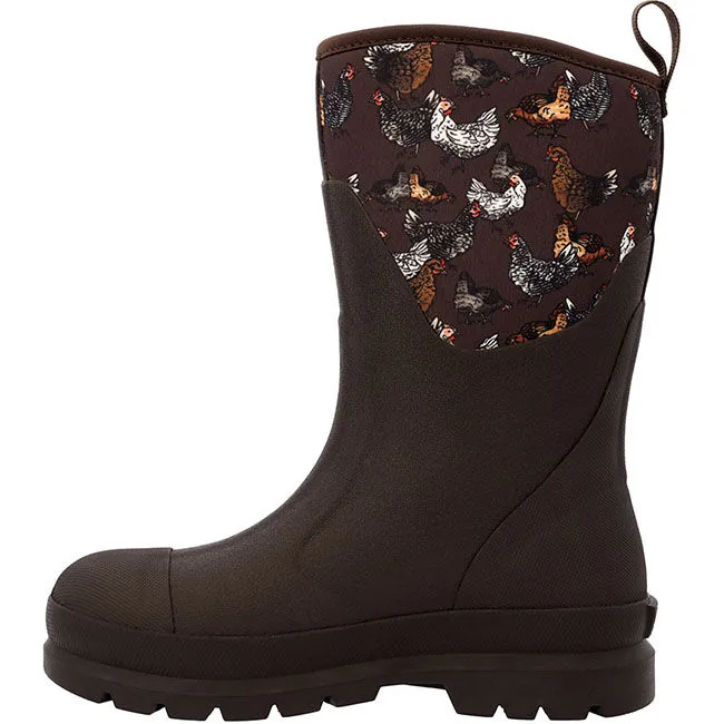 Muck Boot Company Women's Chore Mid Boot - Brown/Chickens