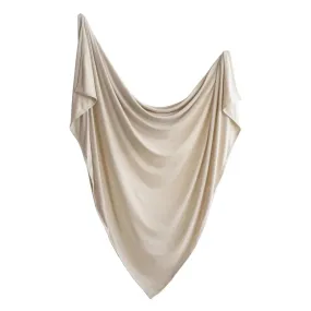 Mushie - Stretchy Swaddle Blanket - Fog