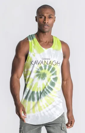 Neon Yellow Tie Dye Vest