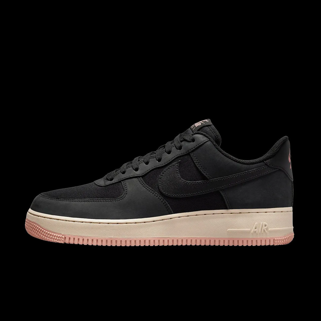 Nike Air Force 1 '07 LX (Black/Black-Red Stardust-Sanddrift)