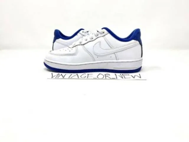 Nike Air Force 1 Low White Deep Royal Blue 2020 PS Presc...