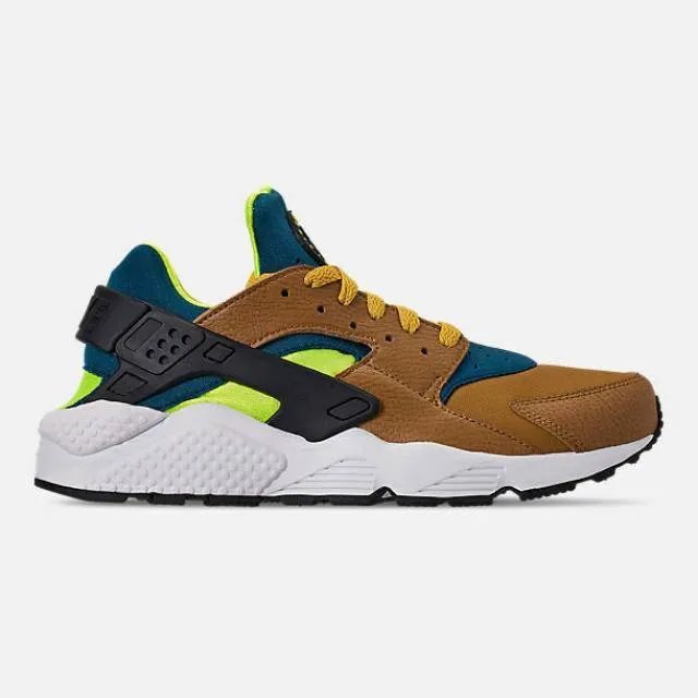 Nike Air Huarache Run Desert Ochre Blue Force Volt 31842...