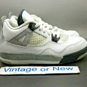 Nike Air Jordan IV 4 White Cement 2016 Retro BP Preschoo...