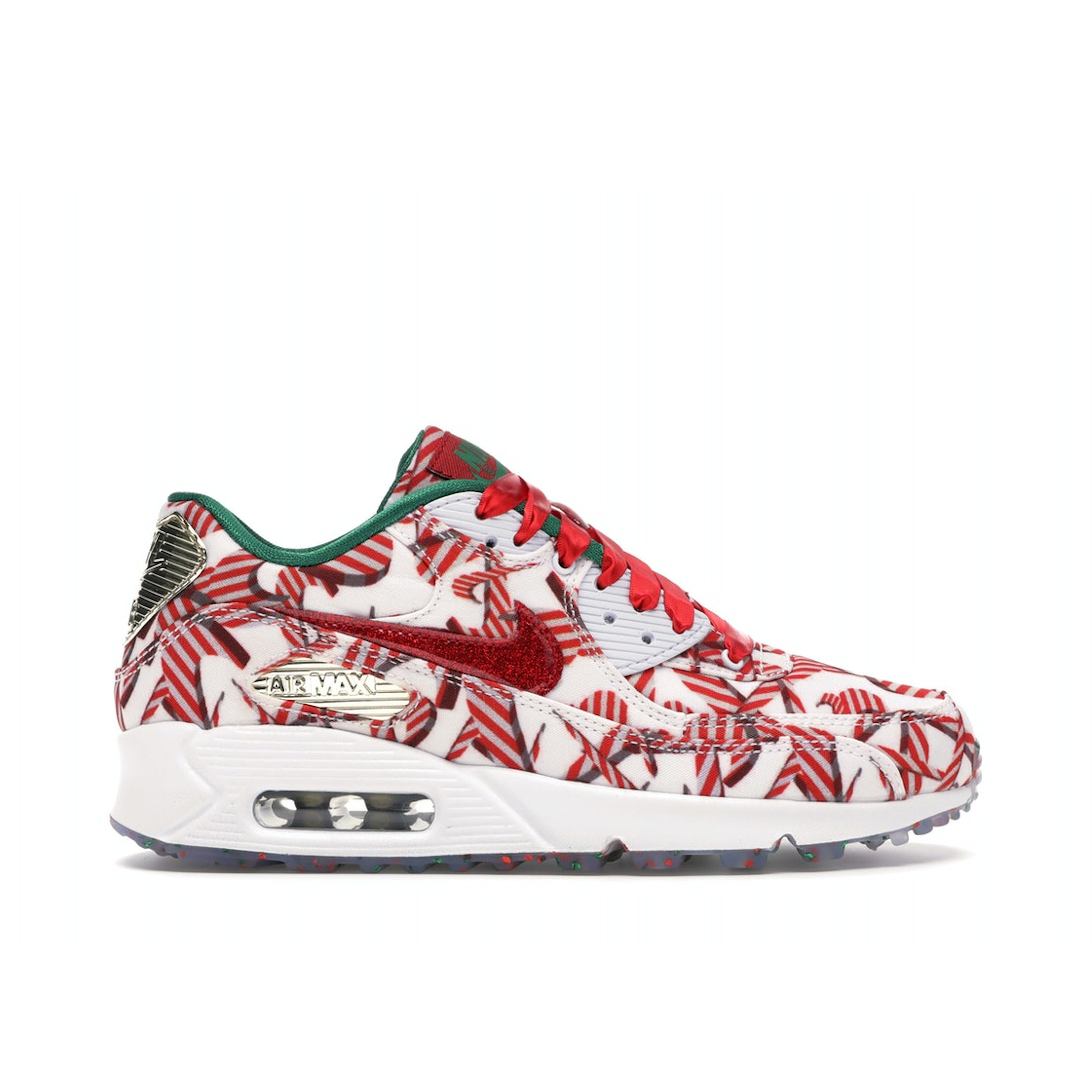 Nike Air Max 90 Candy Cane Christmas Womens (2015) | 813150-101 | Laced