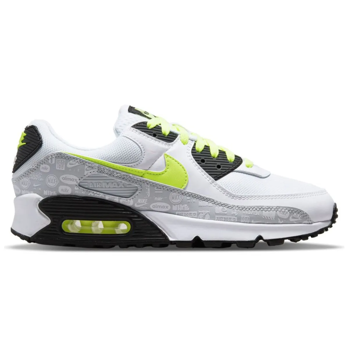 Nike Air Max 90 White/Volt-Black-Pure Platinum