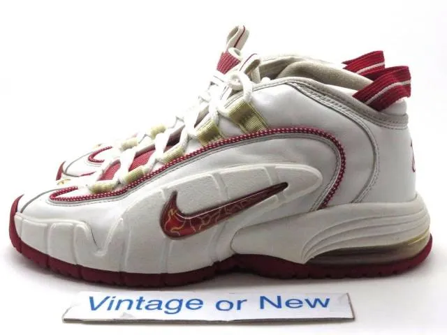 Nike Air Max Penny 1 I White Varsity Red 2005 sz 10.5