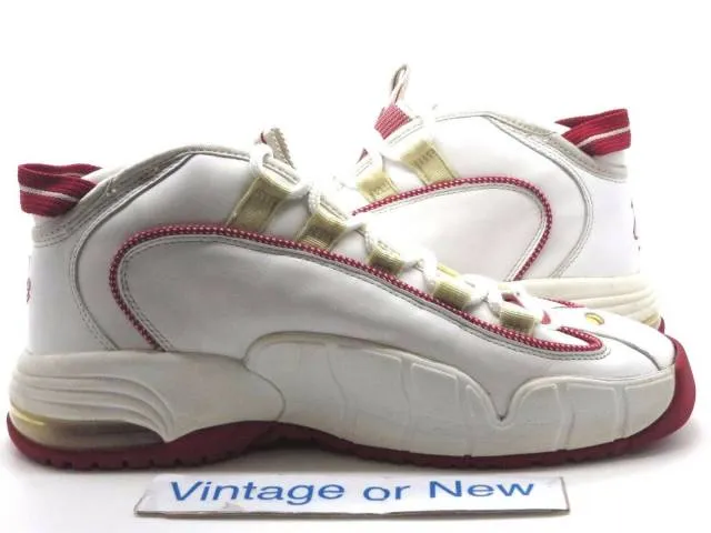 Nike Air Max Penny 1 I White Varsity Red 2005 sz 10.5