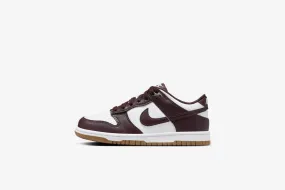 Nike Dunk Low GS  - White / Burgundy Crush