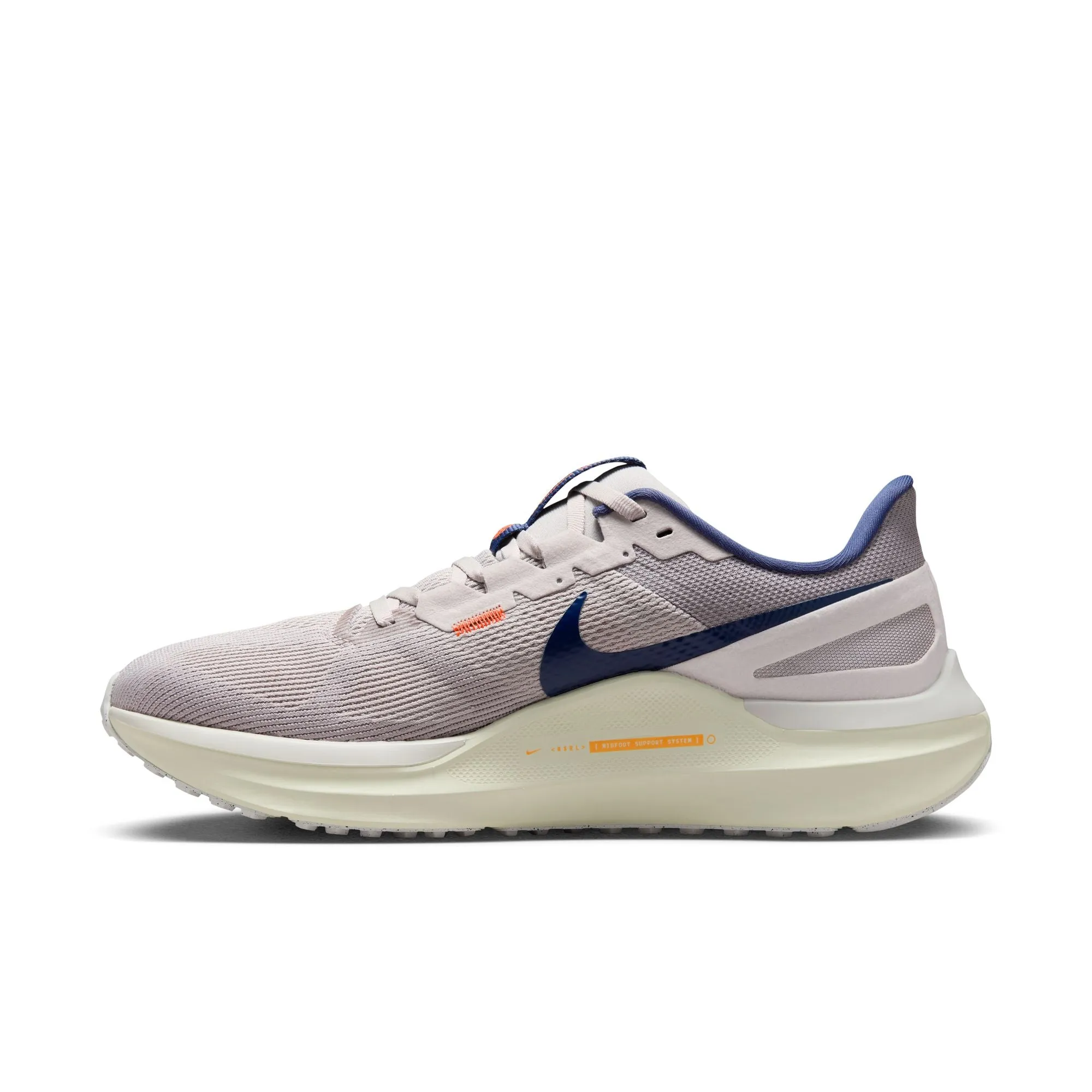 Nike Men's Air Zoom Structure 25 Running Shoes Light Iron Ore / Total Orange / Atmosphere Grey / Thunder Blue