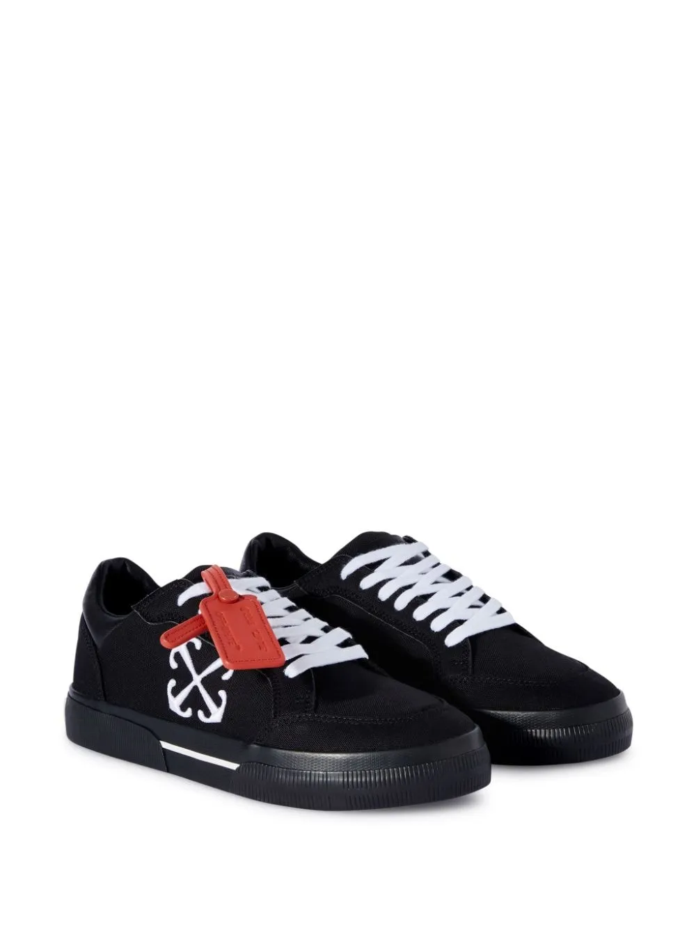 Off White    Off White Low Vulcanized Canvas Sneakers