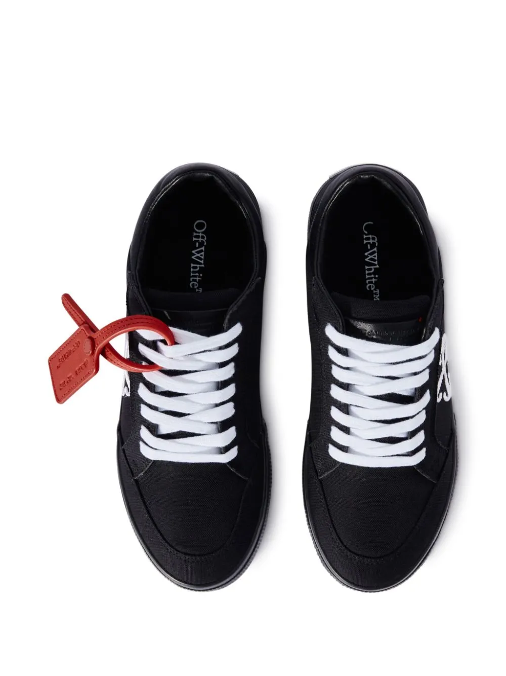 Off White    Off White Low Vulcanized Canvas Sneakers