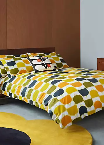 Orla Kiely Block Stem 100% Cotton Percale 200 Thread Count Duvet Cover Set | Kaleidoscope