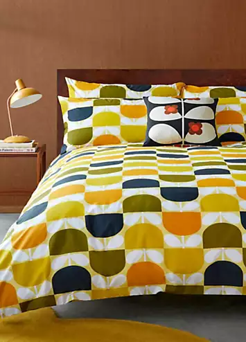 Orla Kiely Block Stem 100% Cotton Percale 200 Thread Count Duvet Cover Set | Kaleidoscope