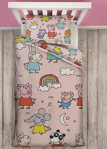 Peppa Pig Playful Single Rotary Duvet Cover Set | Kaleidoscope