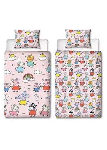 Peppa Pig Playful Single Rotary Duvet Cover Set | Kaleidoscope