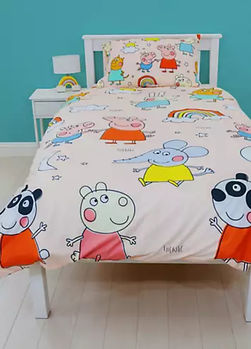 Peppa Pig Playful Single Rotary Duvet Cover Set | Kaleidoscope