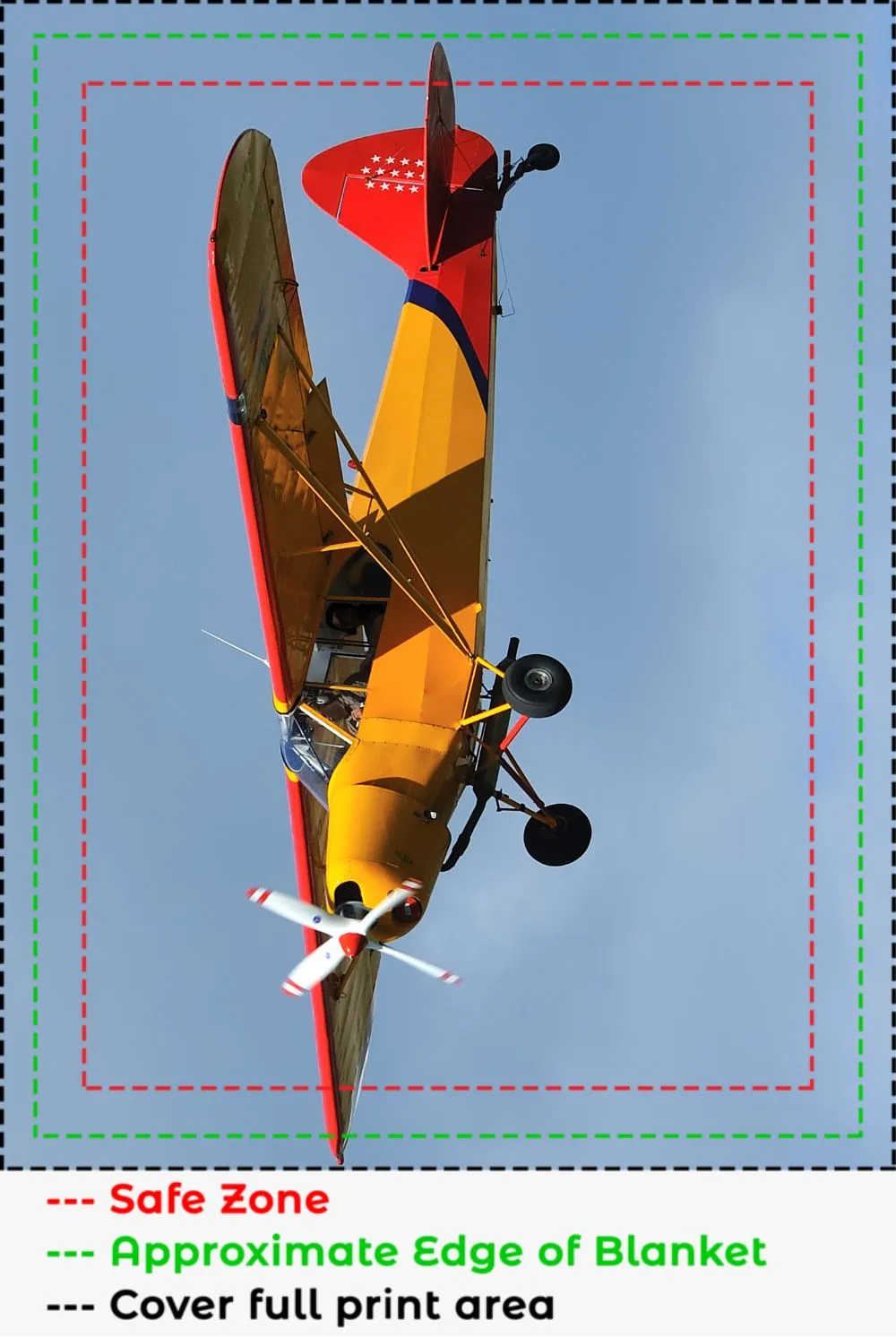 Piper Cub Sky Blanket