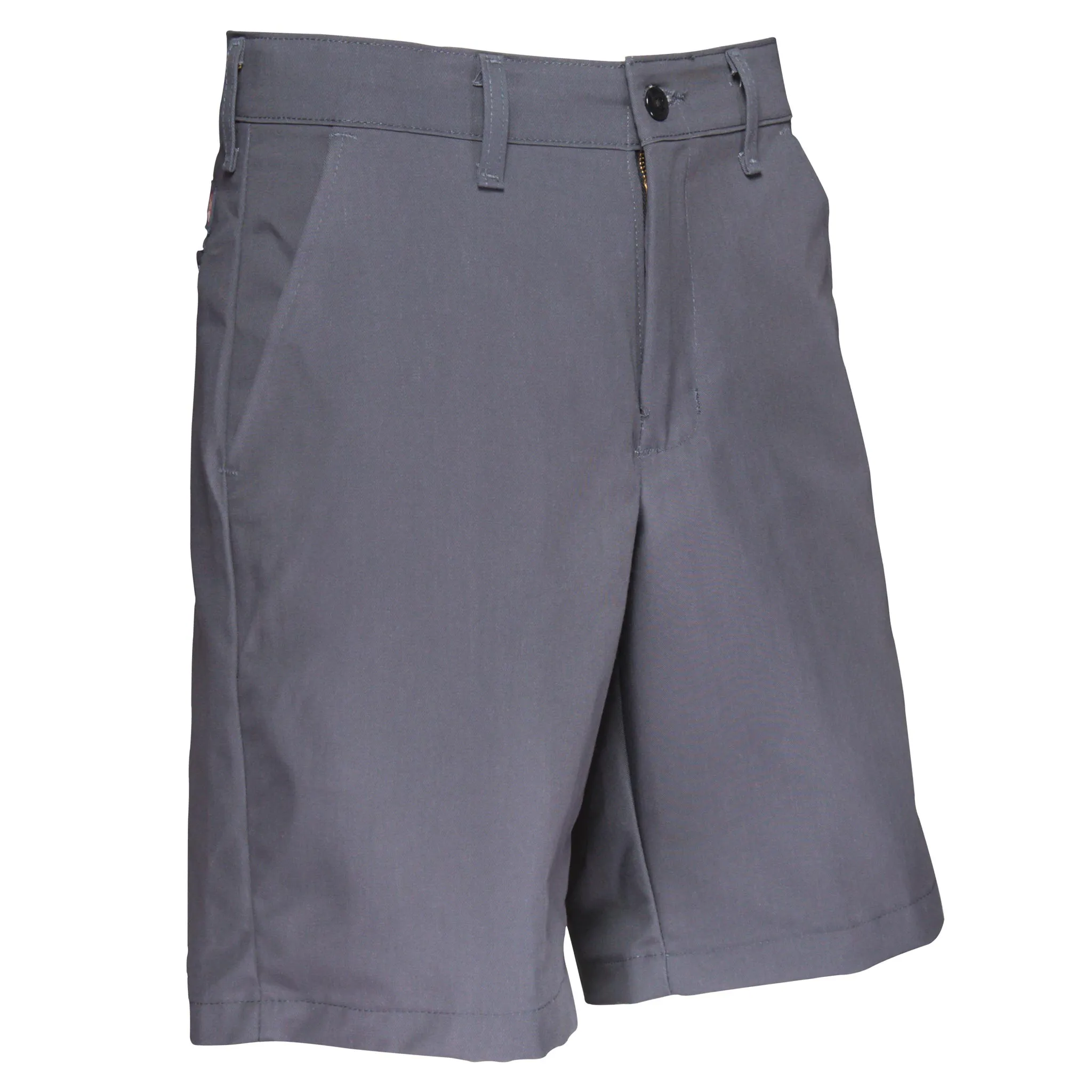 Plain Front Short Charcoal