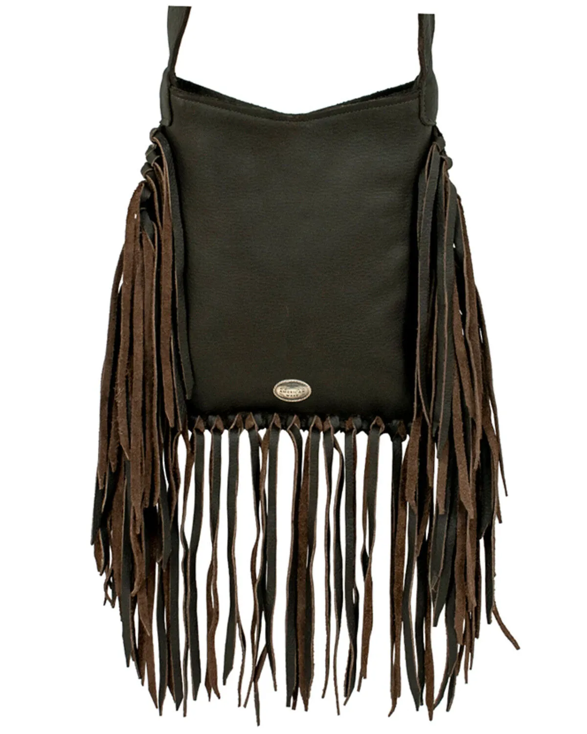 Product Name:  American West Women's Pony Hair-On Studded Fringe Crossbody