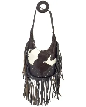 Product Name:  American West Women's Pony Hair-On Studded Fringe Crossbody