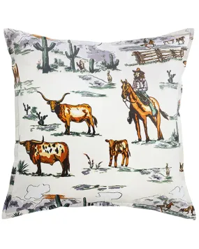 Product Name:  HiEnd Accents Ranch Life Euro Pillow Sham